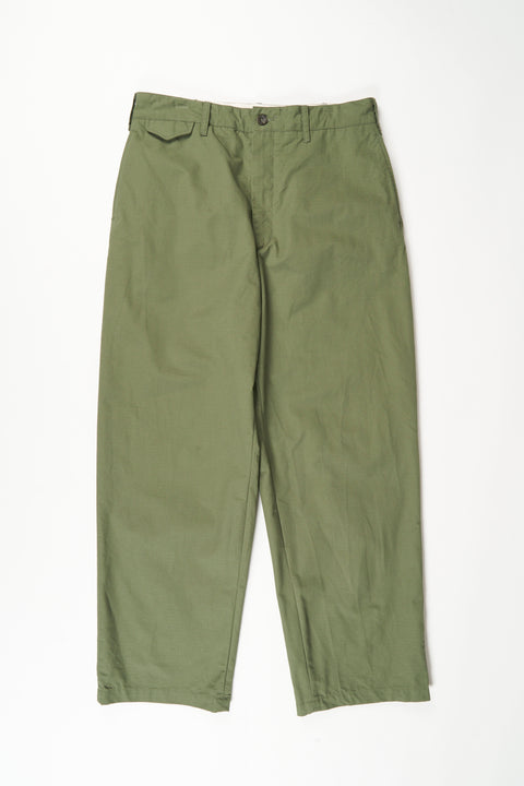 Engineered Garments Officer Pant - Olive Cotton Ripstop