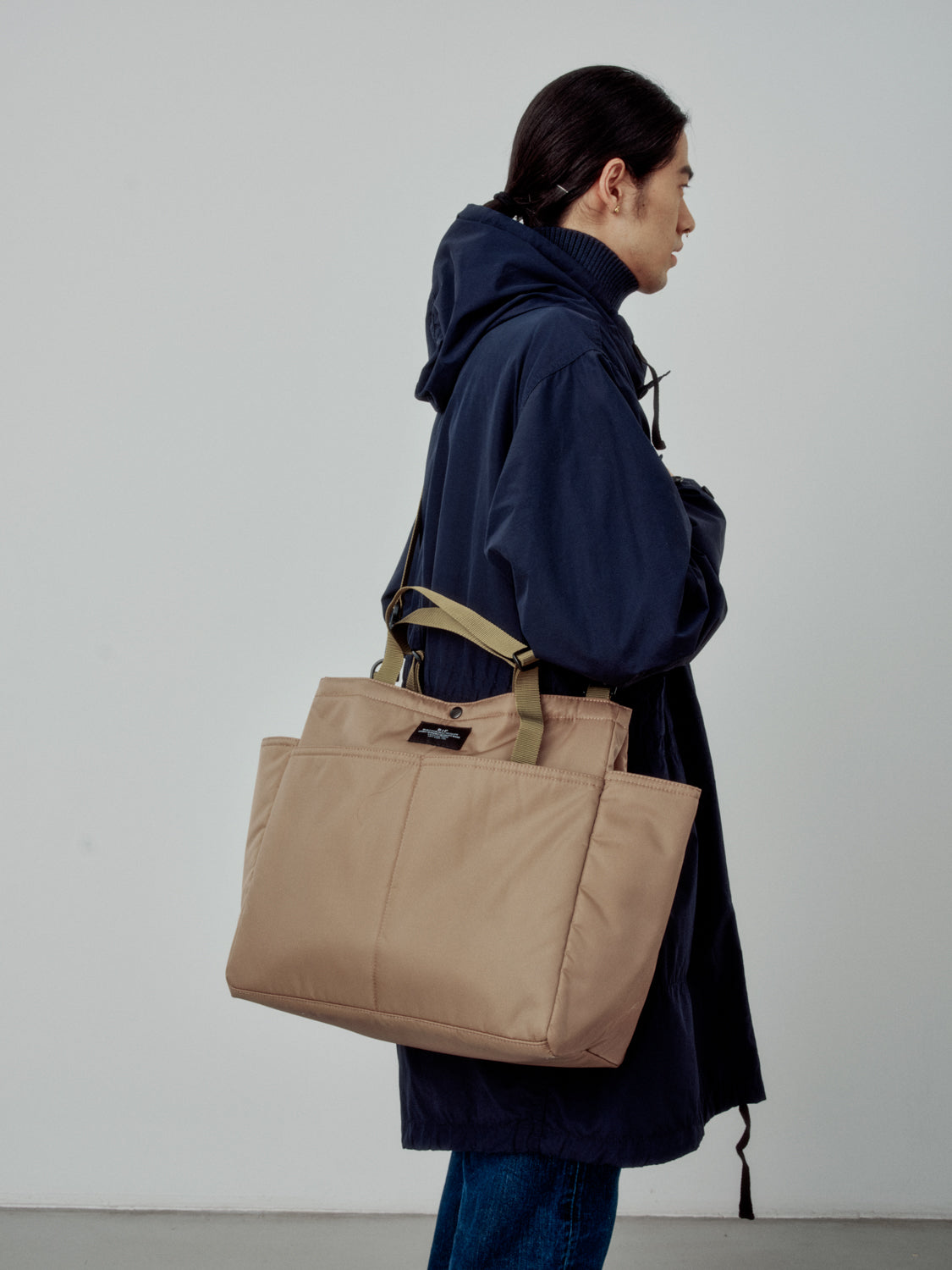 Bags in Progress Carry-All Beach Bag - Dark Beige Puffer – Totem