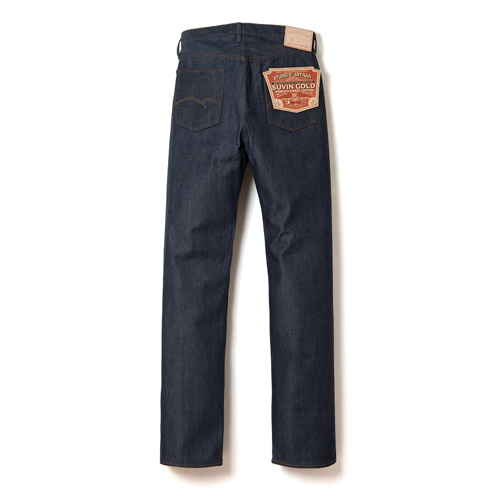 Studio D'Artisan [D1922W] 15oz. Suvin Gold Jeans - One Wash
