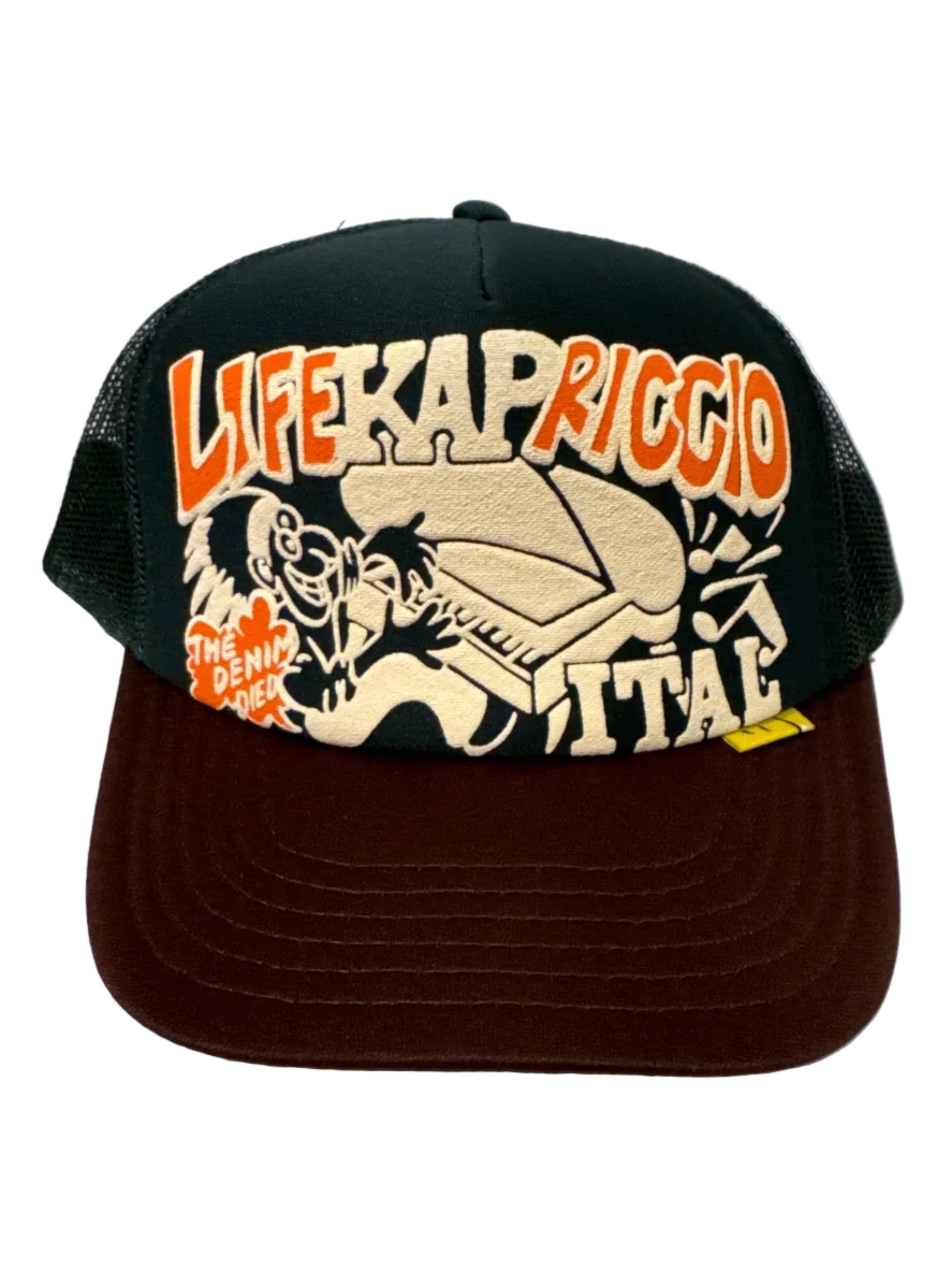 Kapital LIFE KAPRICCIO Track Cap - Dark Green / Brown – Totem