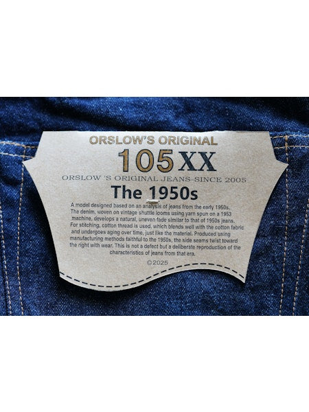 orSlow 105XX The 1950S Selvedge Denim - One Wash – Totem Brand Co.