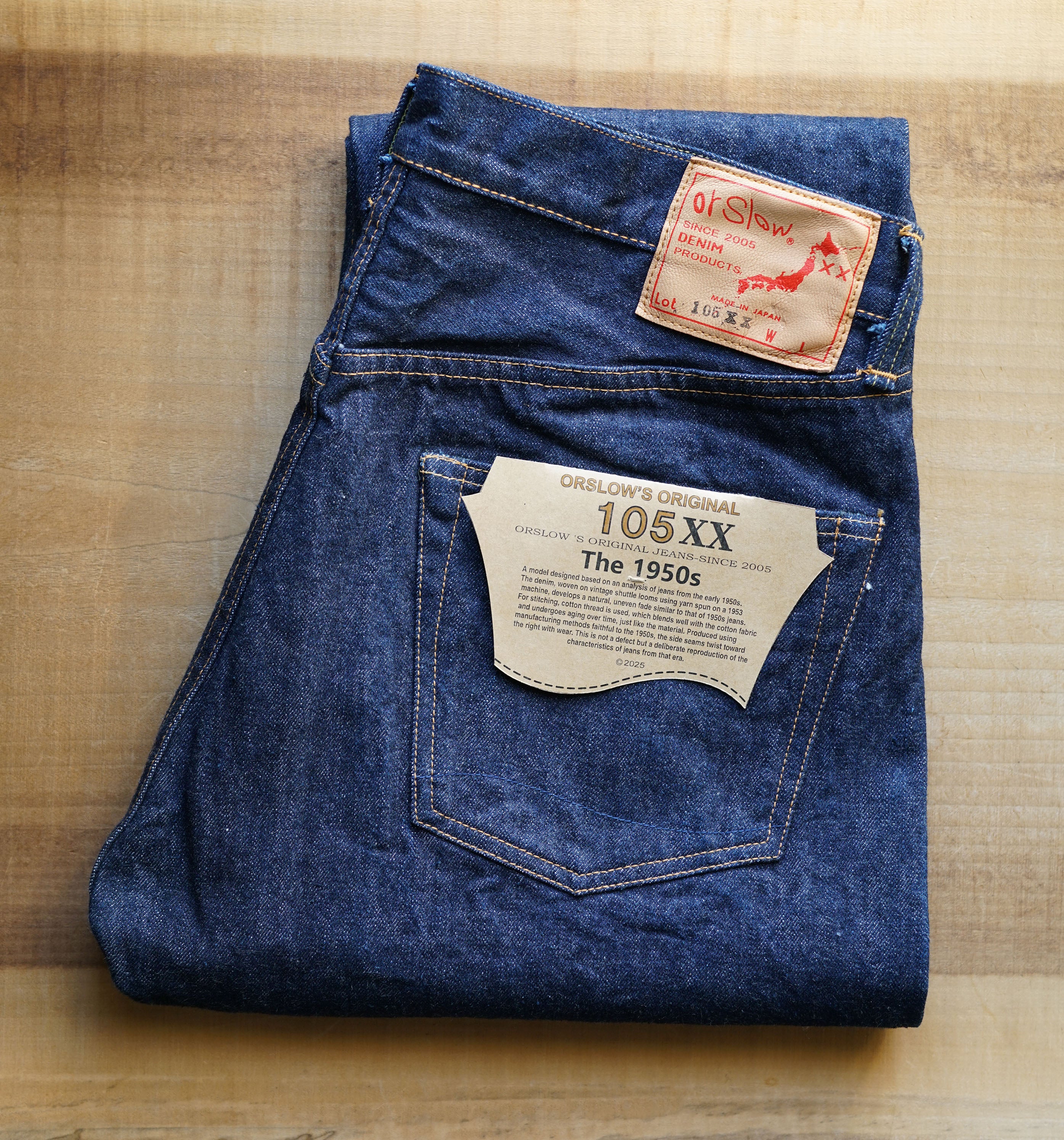 orSlow 105XX The 1950S Selvedge Denim - One Wash – Totem Brand Co.