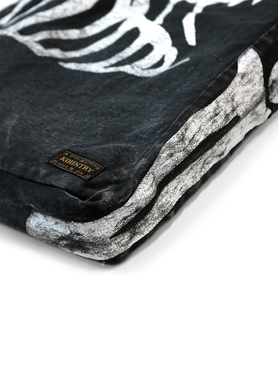 Kapital 14oz Black Denim BOOK BAG (BONE) - Black – Totem Brand Co.