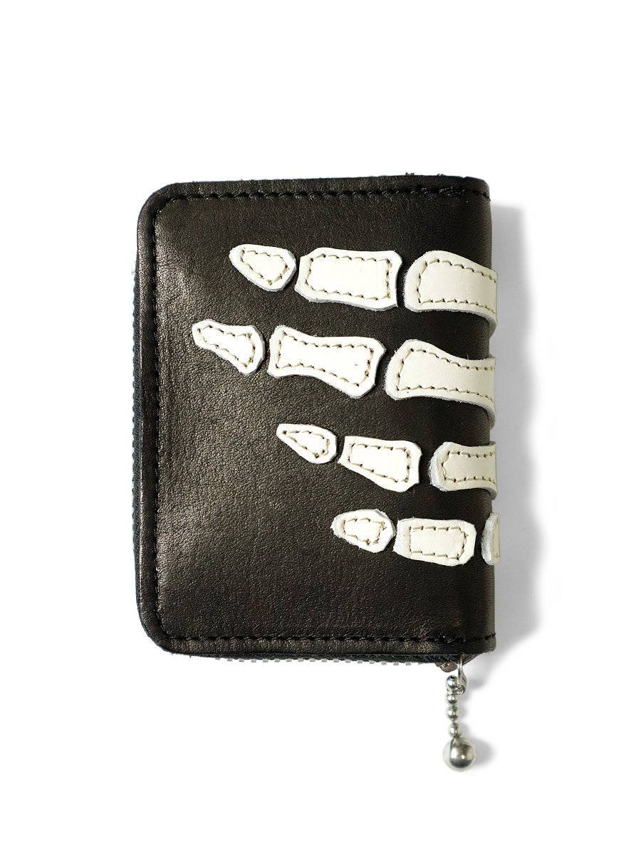 Kapital THUMB-UP BONE HAND ZIP Mini Wallet - Black – Totem Brand Co.