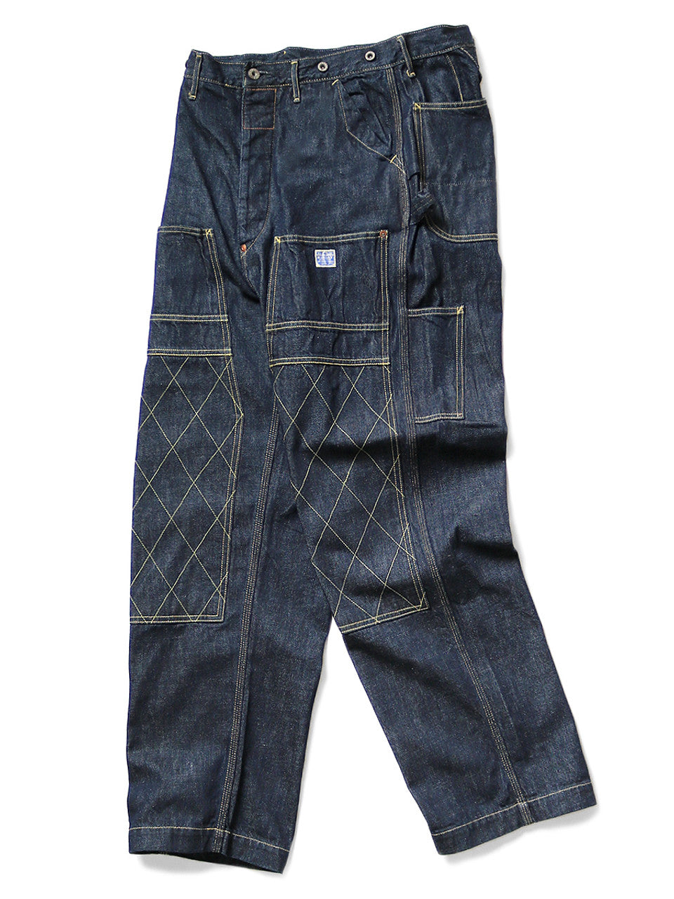 パンツ Kapital Denim Lumber Pants Indigo Kapital Unisex 11.5oz Denim Lumber Pant, Indigo – Glasswing