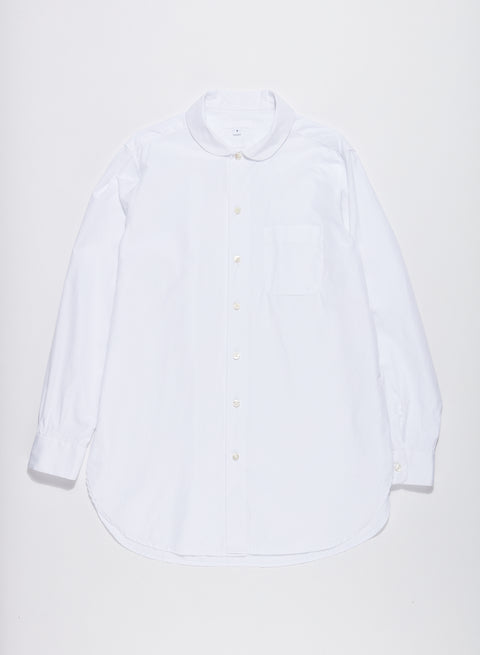 Engineered Garments Women's Rounded Collar Dress - White 100's 2Ply Broadcloth