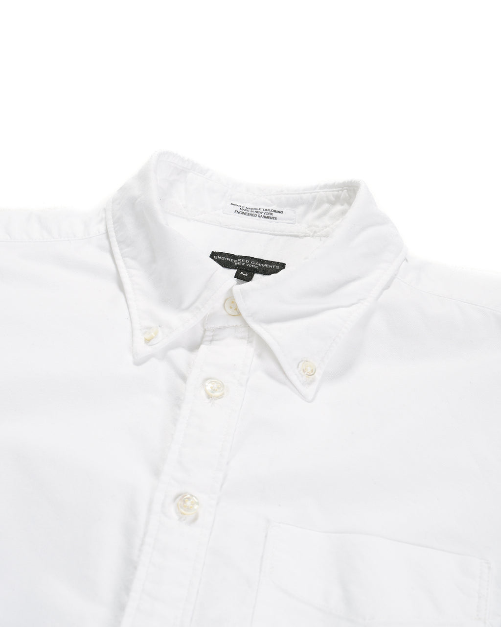 Engineered Garments 19 Century BD Shirt - White Cotton Oxford