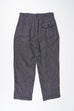 Engineered Garments Carlyle Pant - Black/Grey Linen Stripe