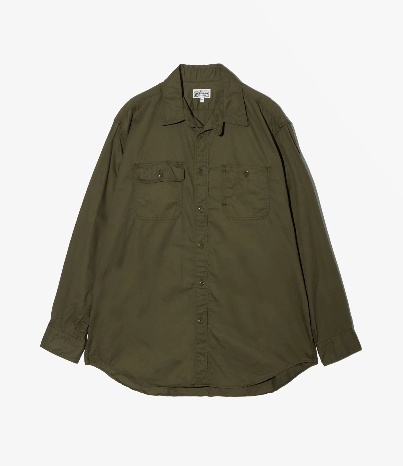 Engineered Garments Workaday Utility Shirt - Olive Cotton Micro