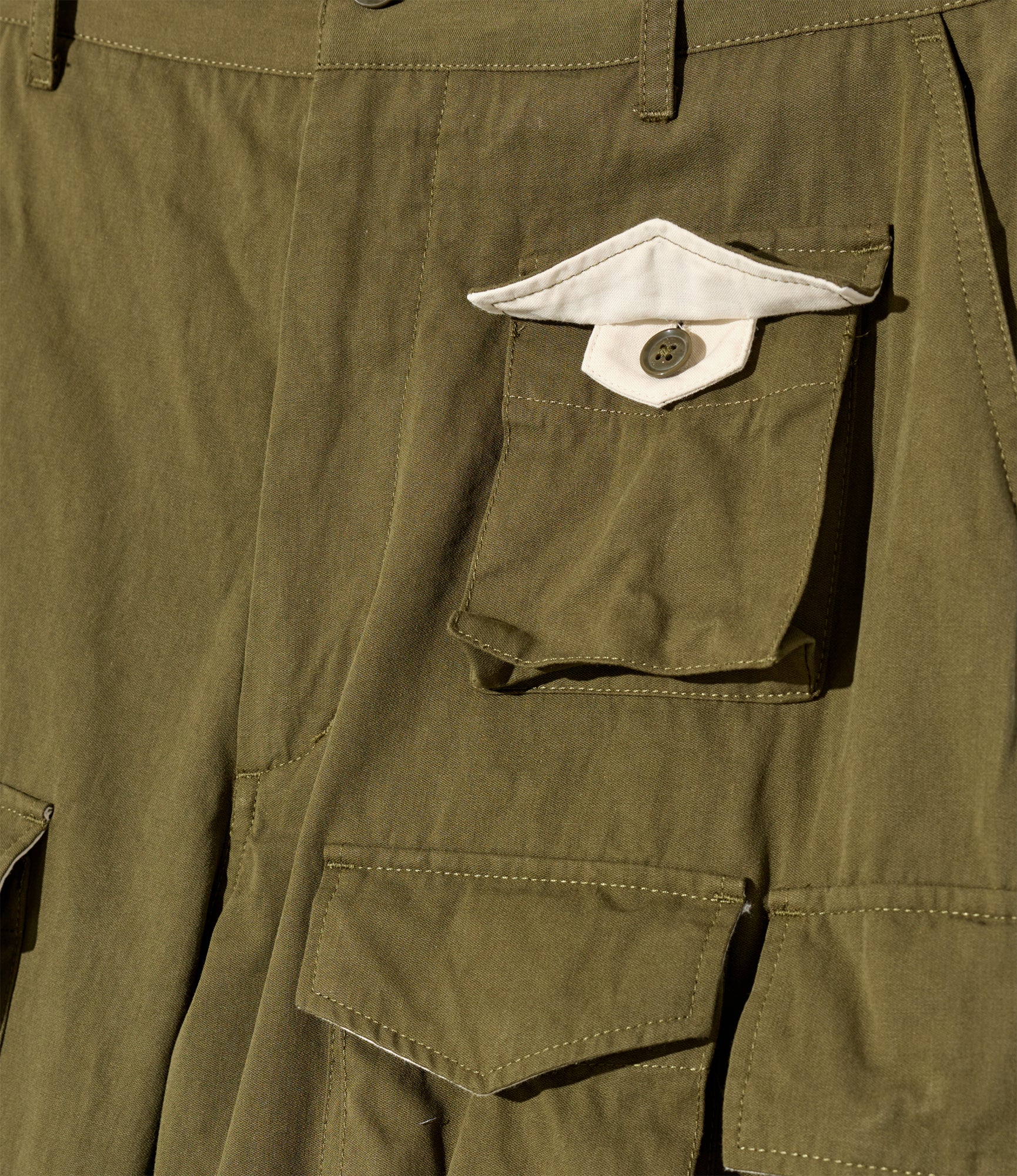 Engineered Garments FA Pant - Olive Cotton Sanded Cloth – Totem