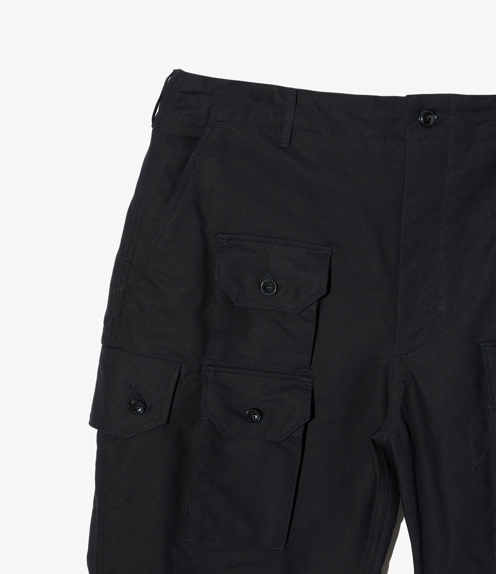Engineered Garments Flight Pant - Black Cotton Double Cloth