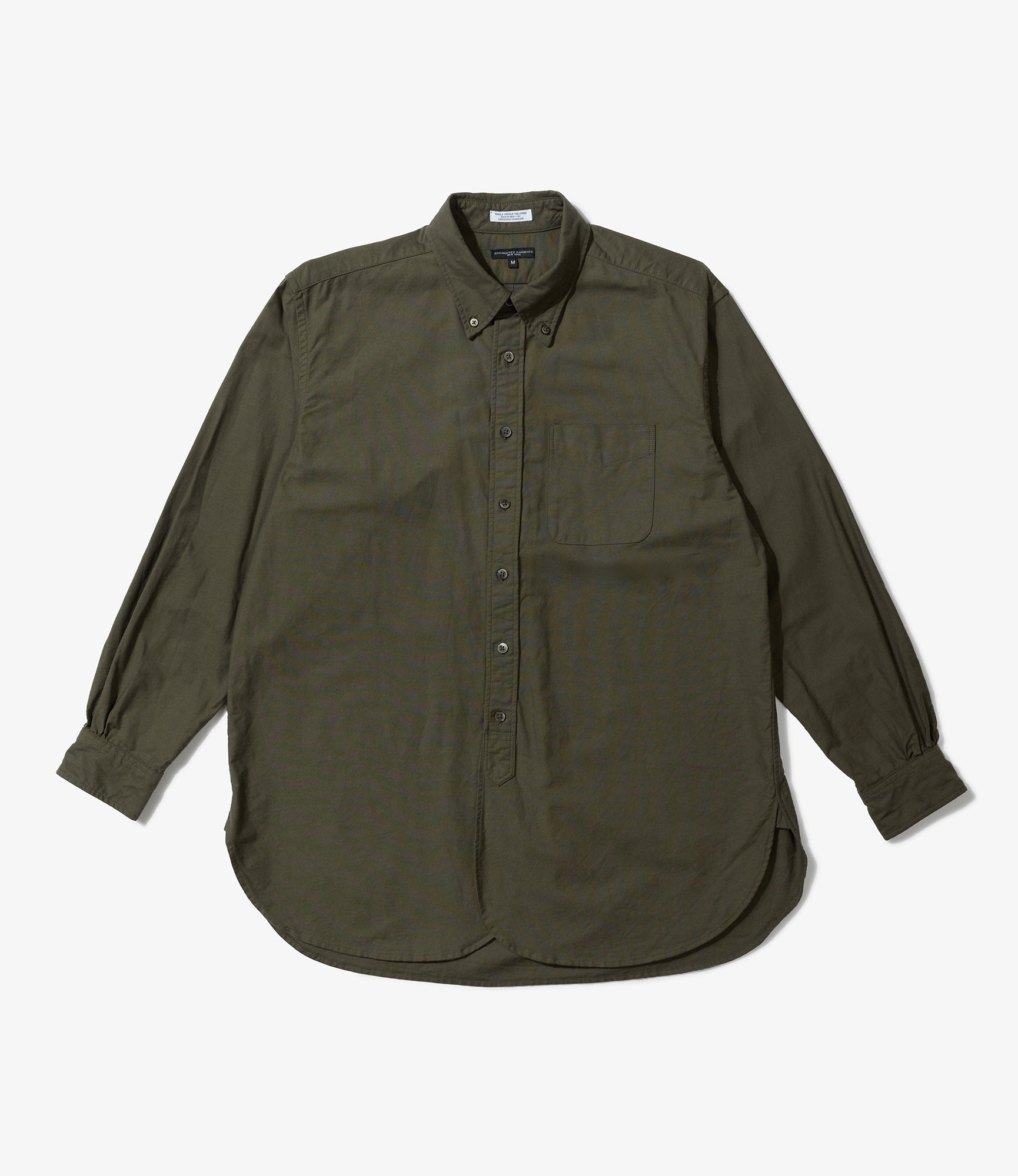 Engineered Garments 19 Century BD Shirt - Olive Cotton Oxford - XS