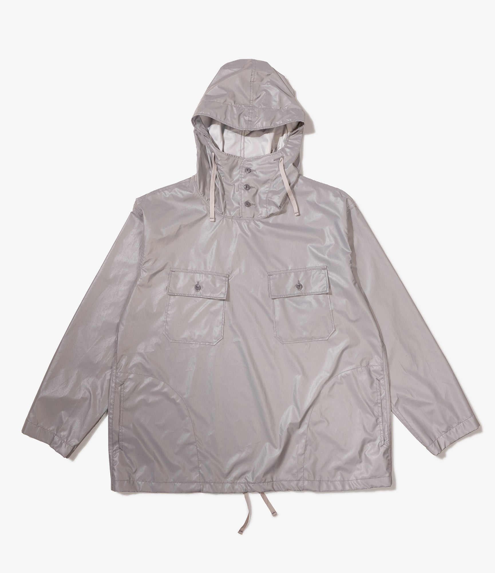 Engineered Garments Cagoule Shirt - Silver Poly Reflective Taffeta - XS