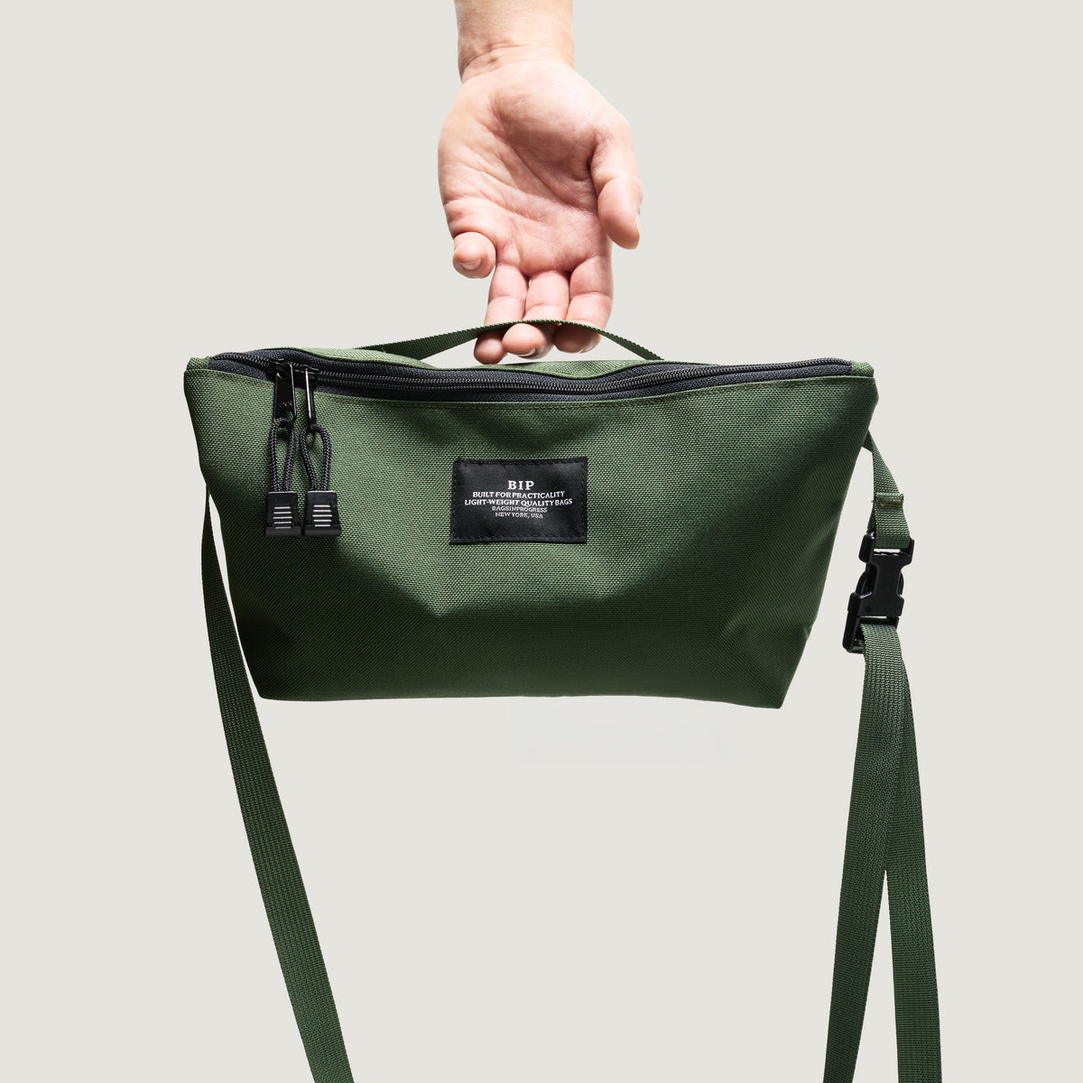 BAGSINPROGRESS BIP‎ Army Green Nylon Backpack US Army ALICE Large Pack OD Green Military Backpack with  main image 3