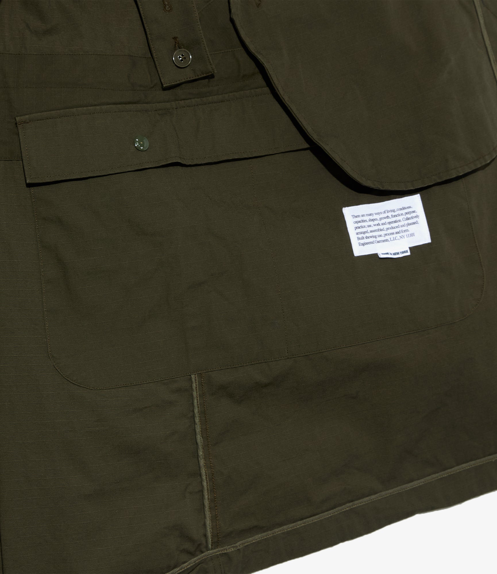 Engineered Garments Highland Parka - Olive Heavyweight Cotton
