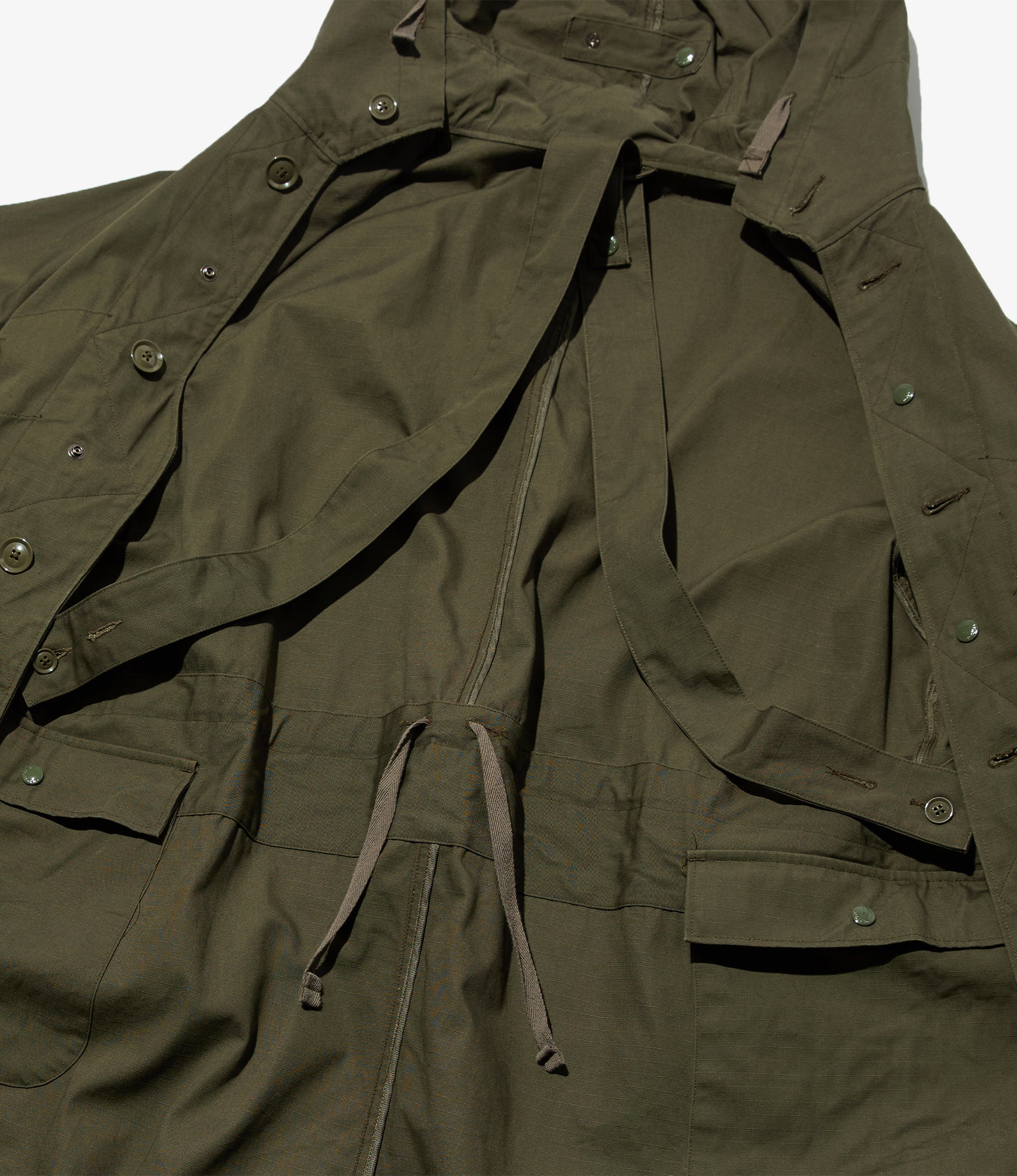 Engineered Garments Highland Parka - Olive Heavyweight Cotton