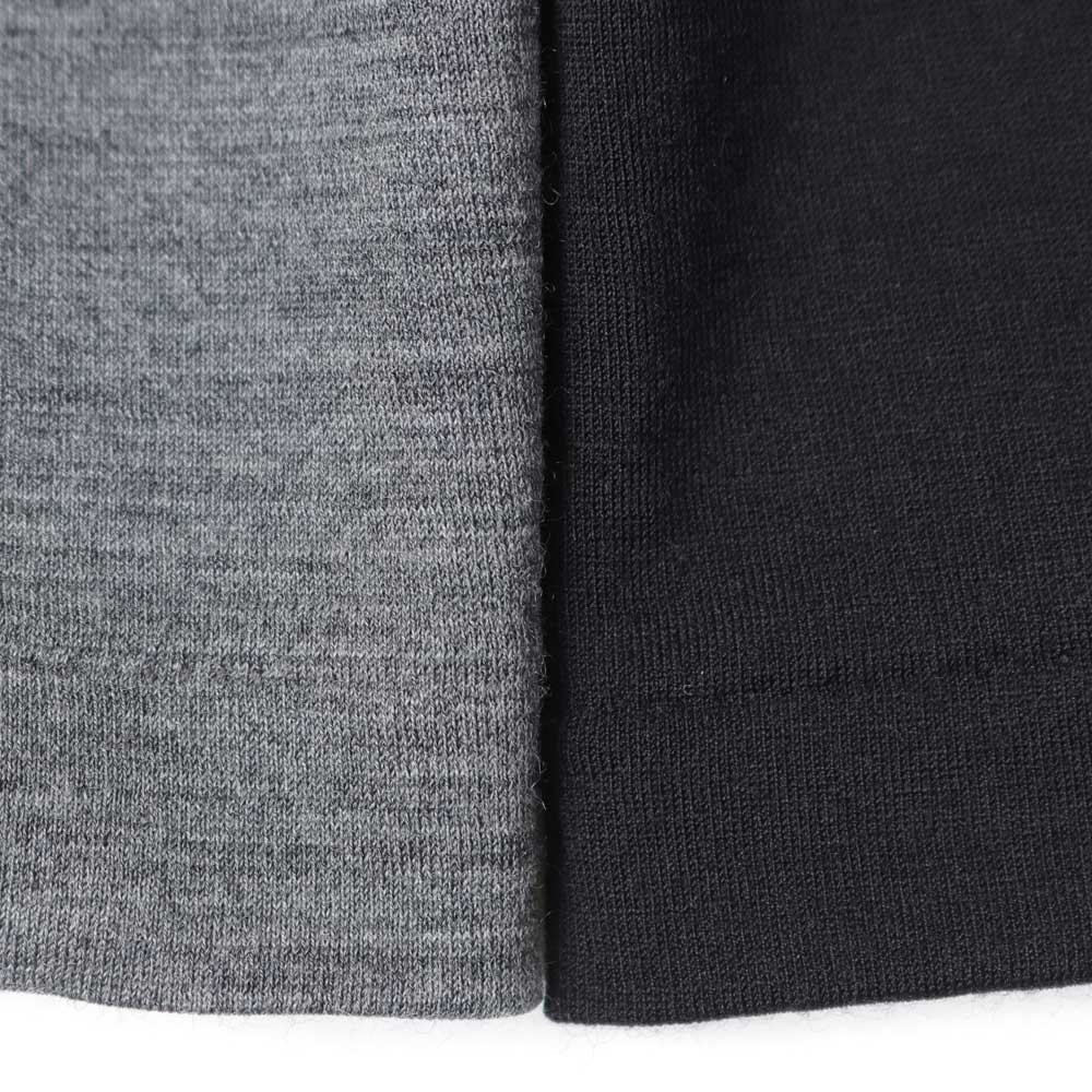トップス AURALEE SUPER SOFT WOOL JERSEY TEE 4 AURALEE Super Soft Wool Jersey Tee - BLACK – Totem Brand Co.