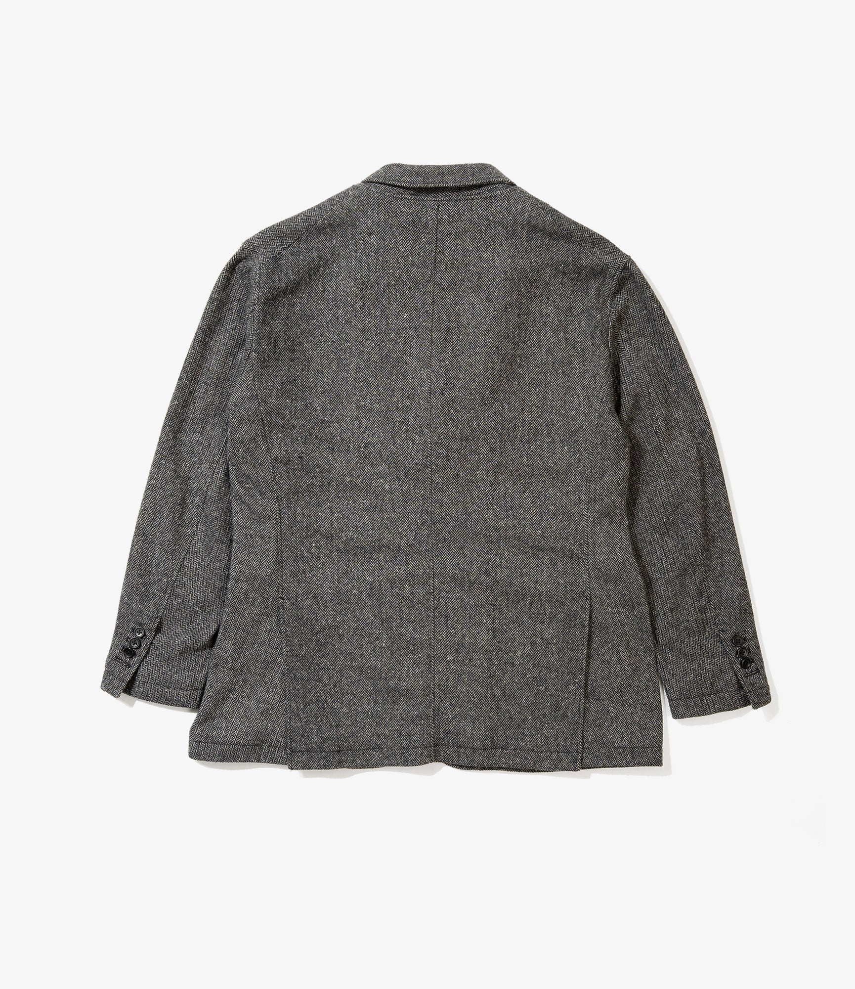 Engineered Garments Trans Jacket - Grey Poly Wool Herringbone - S