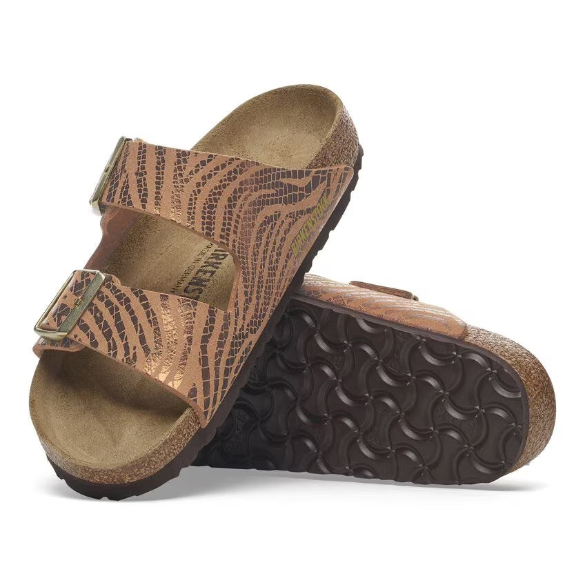 Birkenstock - Arizona Synthetics - Pecan Zebra – Totem Brand Co.