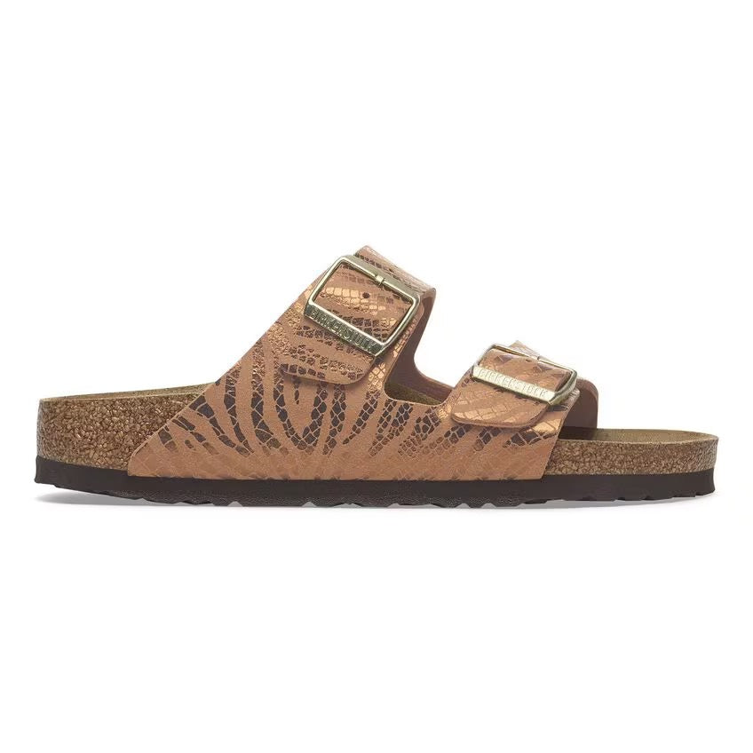 Birkenstock - Arizona Synthetics - Pecan Zebra – Totem Brand Co.