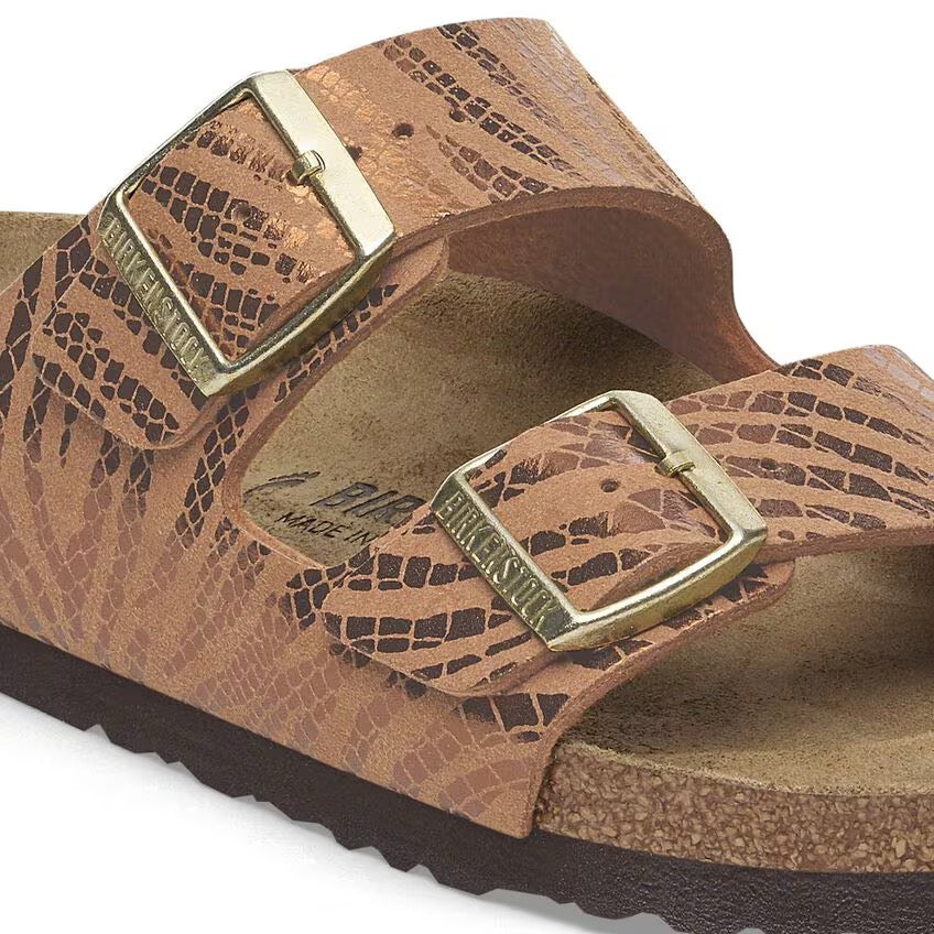 Birkenstock - Arizona Synthetics - Pecan Zebra – Totem Brand Co.
