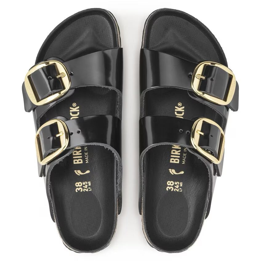 Birkenstock Arizona Big Buckle High Shine Narrow - Black – Totem