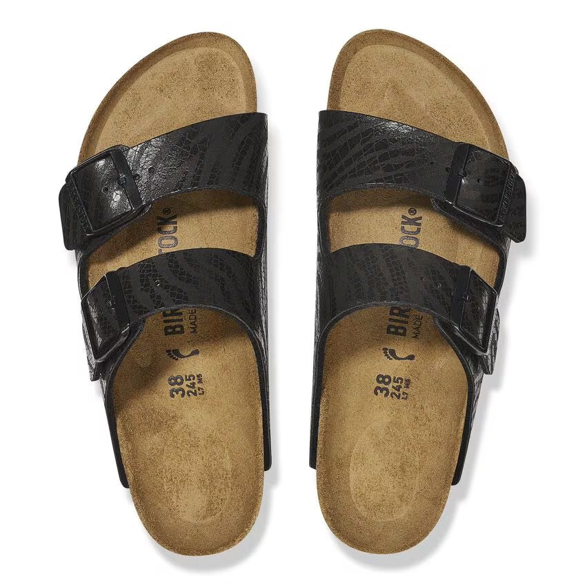 Birkenstock - Arizona Synthetics - Black Zebra – Totem Brand Co.