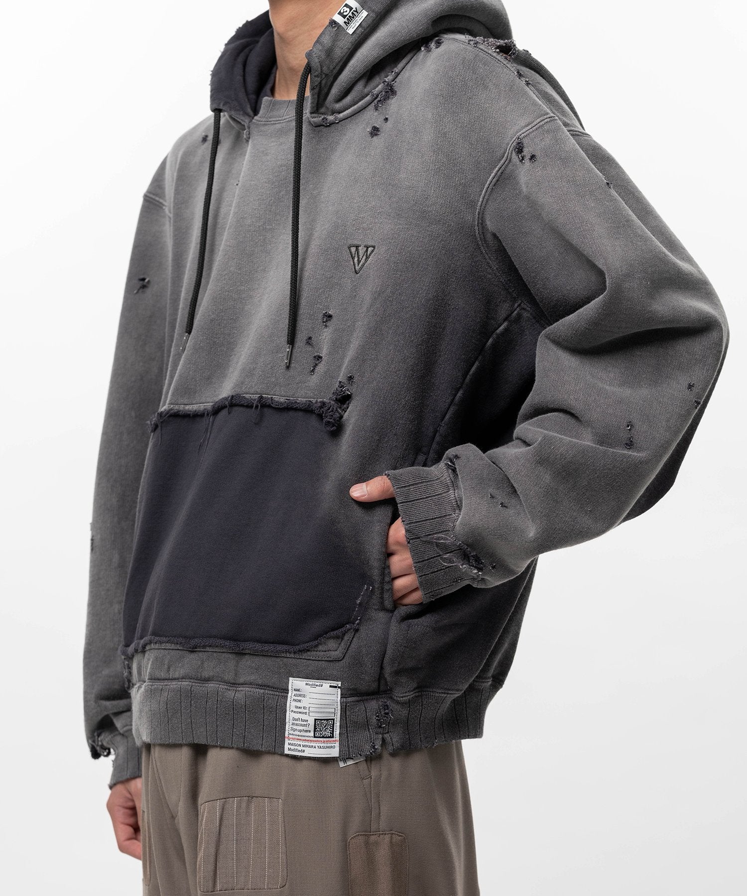 Maison Mihara Yasuhiro Sun Faded Like Hoodie - Black – Totem Brand Co.