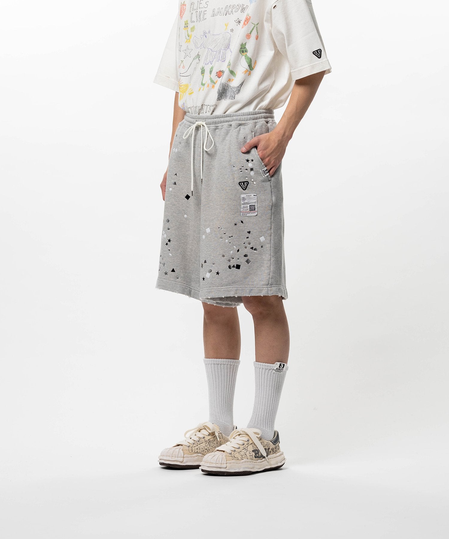 Maison Mihara Yasuhiro Embellished Shorts - Gray – Totem Brand Co.
