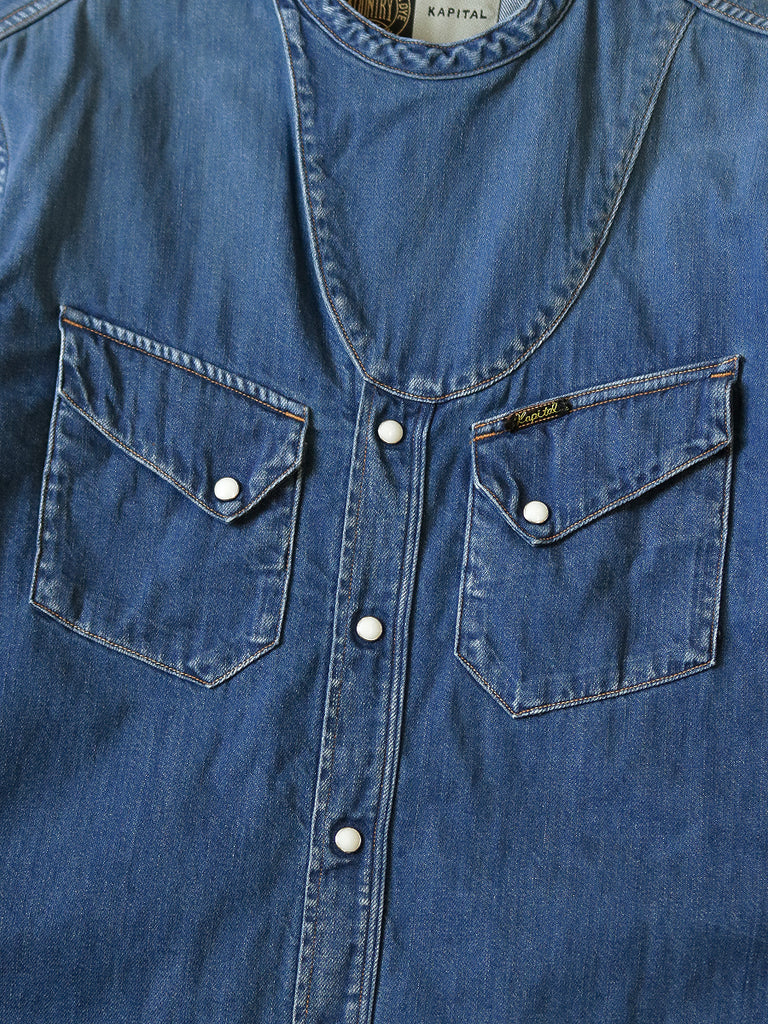 8oz Denim Western Shirt