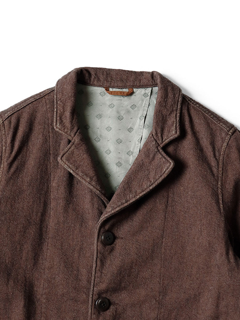 Kapital Twill Aging Wool Hospital Jacket - Brown – Totem Brand Co.