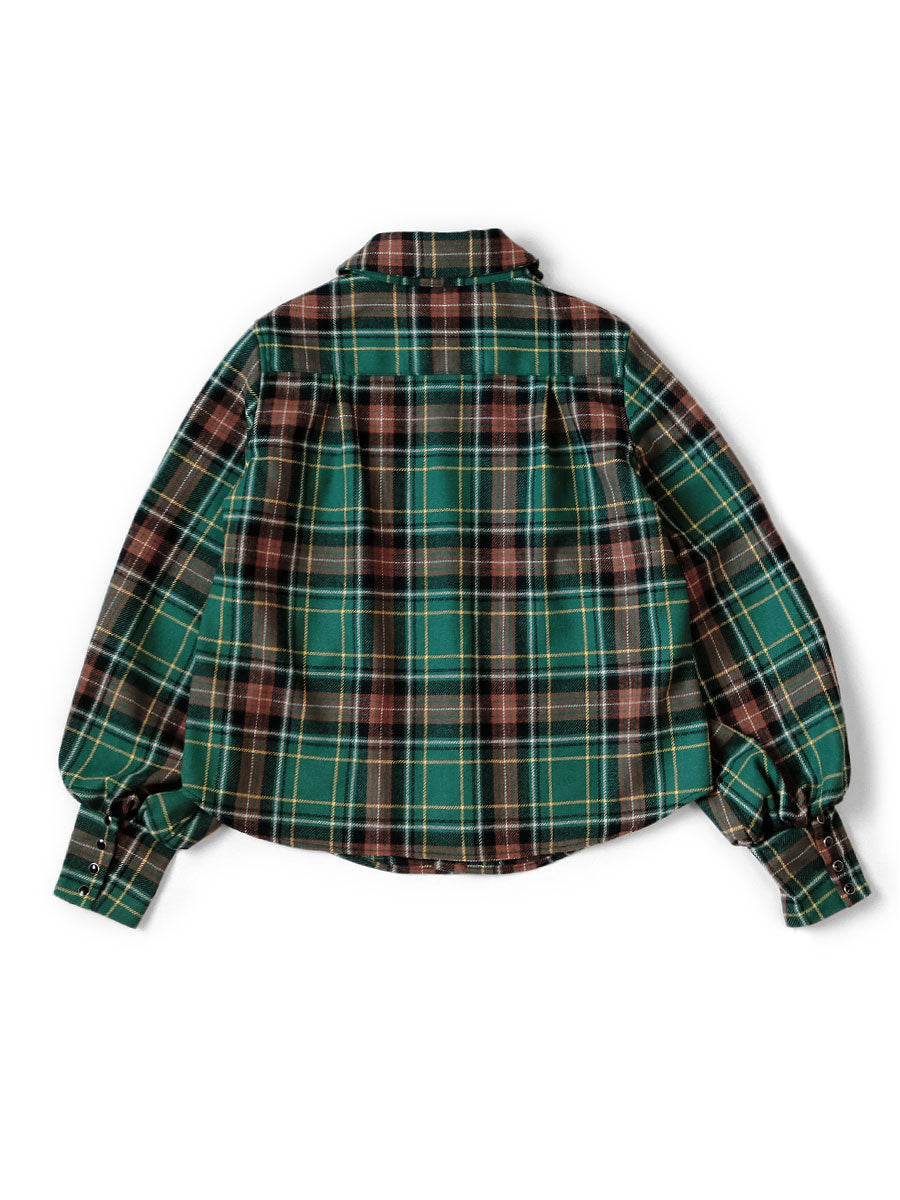 Kapital Tartan Check Layered Collar OPERA Western Shirt