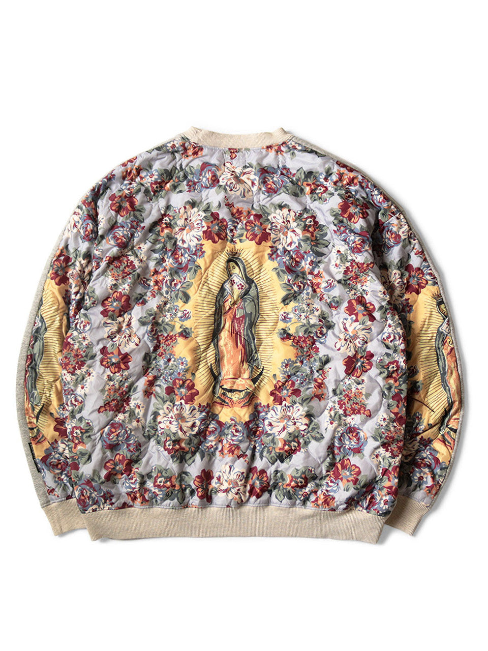 Kapital Top SWT Knit BIOVAUC Big Sweatshirt (PECKISH MARIA) - Gray