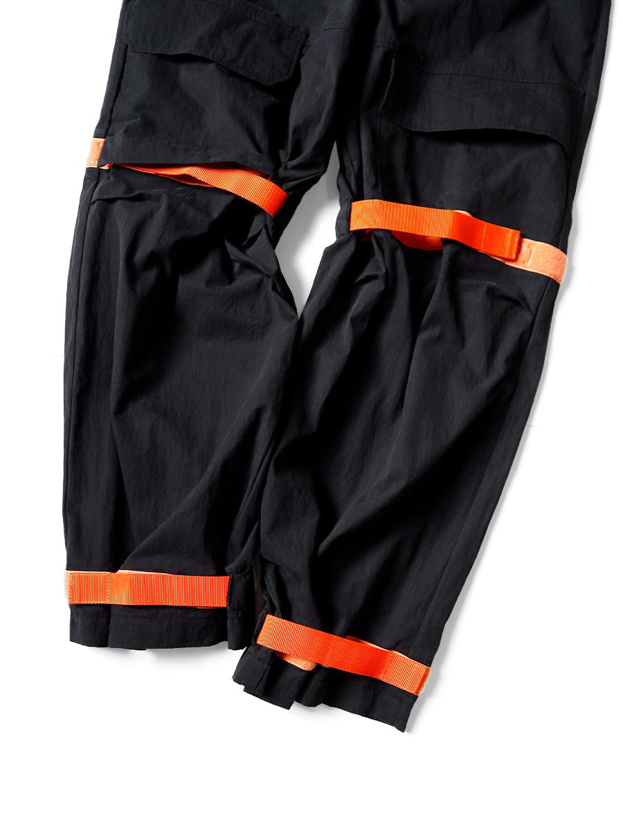 Kapital Rip Stop NOUVELLE Shuttle Pants - Black x Orange – Totem