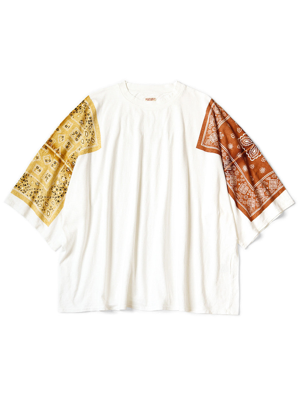 Kapital 18.5/-Jersey Bandanna HUGE-T (COOKIE) - Light Brown