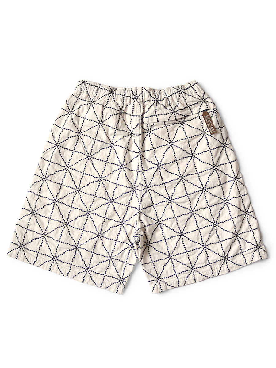 Kapital 8oz Color Denim FOLK-DOJO EASY Shorts- NAT (K2404SP185