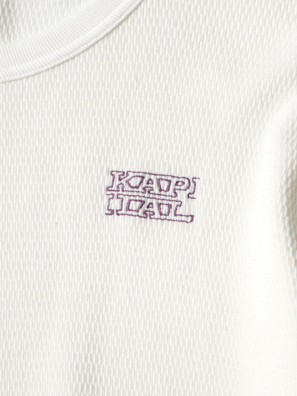 Kapital - Waffle Jersey Long Sleeve T-Shirt - White – Totem Brand Co.