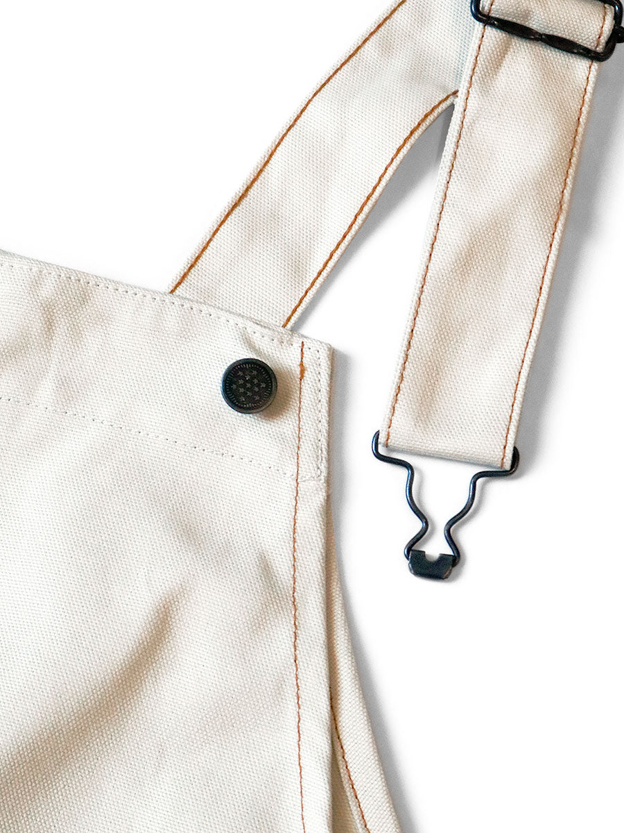 Kapital Thin Canvas Add Overalls - Natural