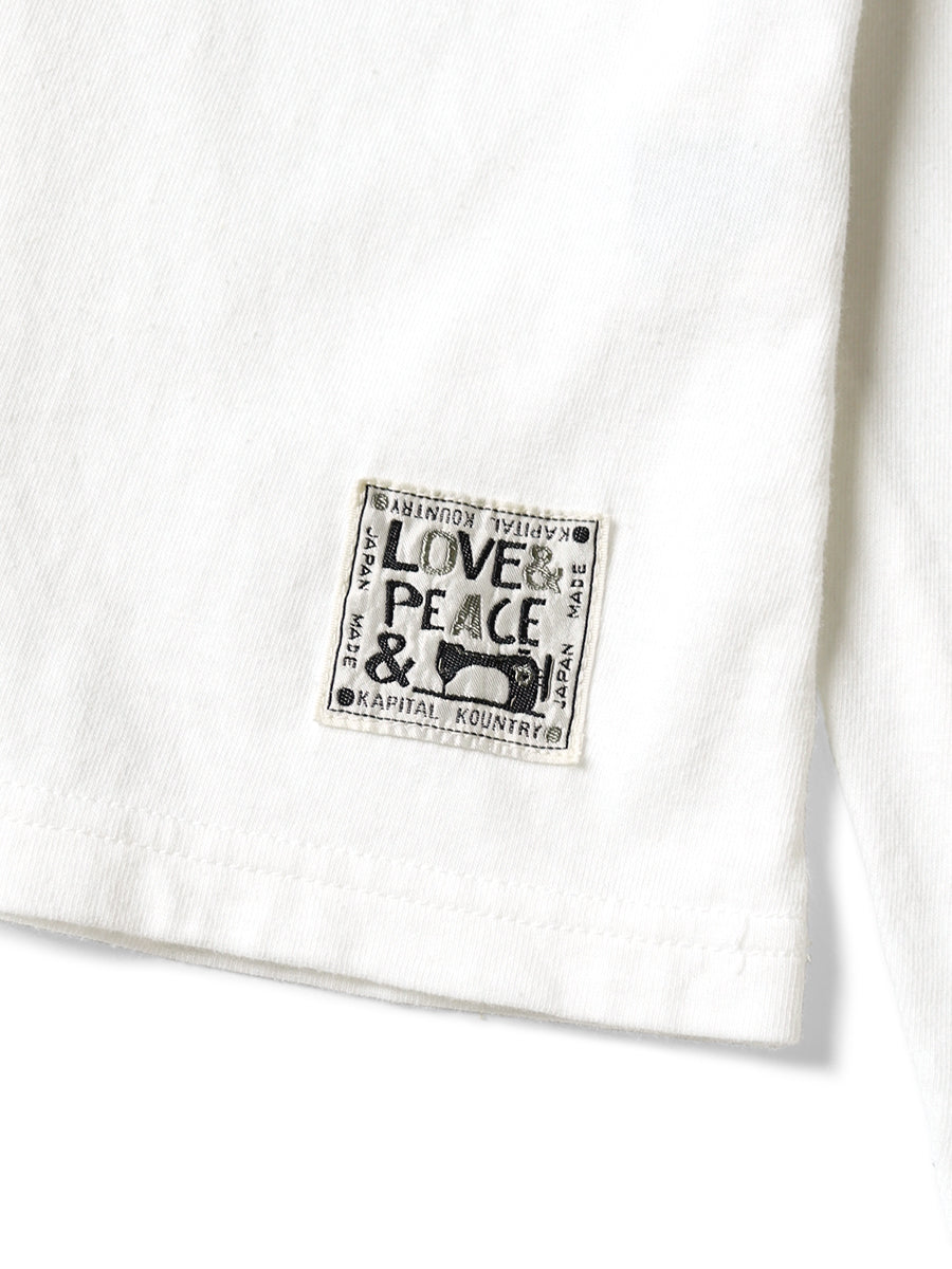 Kapital 20/-Jersey Crew Long Sleeve T (PECKISH KAP) - Yellow