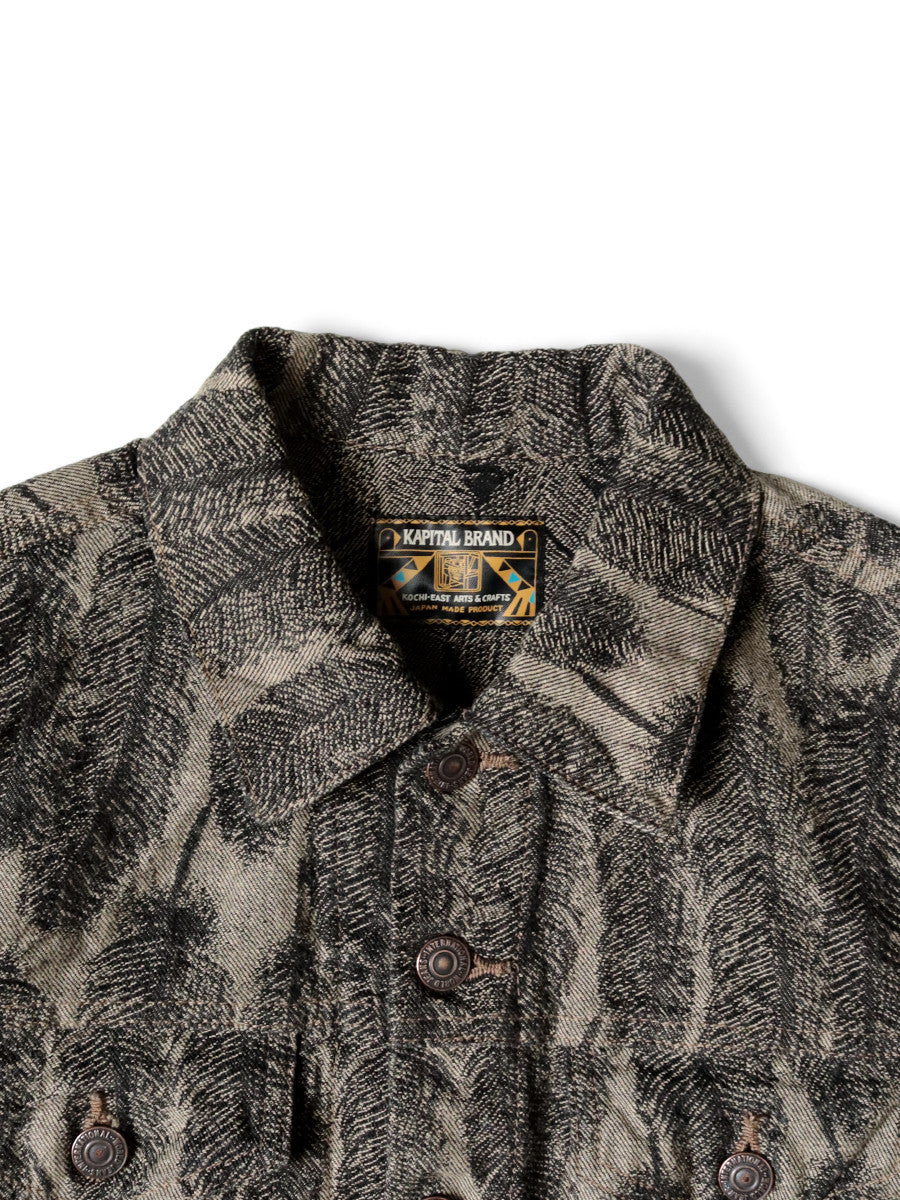 Kapital 12oz MAGPIE Denim 3rd Jacket - Black / Black – Totem Brand Co.