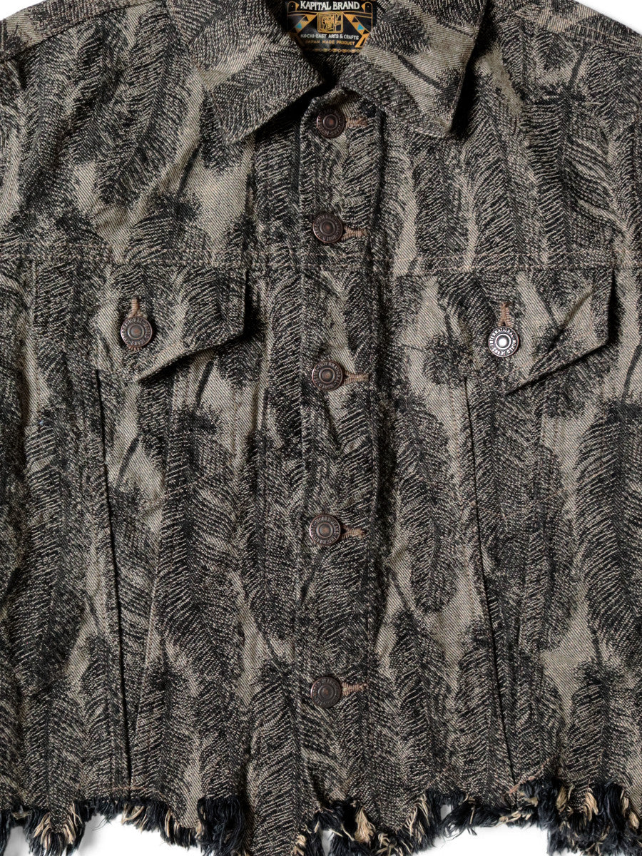Kapital 12oz MAGPIE Denim 3rd Jacket - Black / Black – Totem Brand Co.