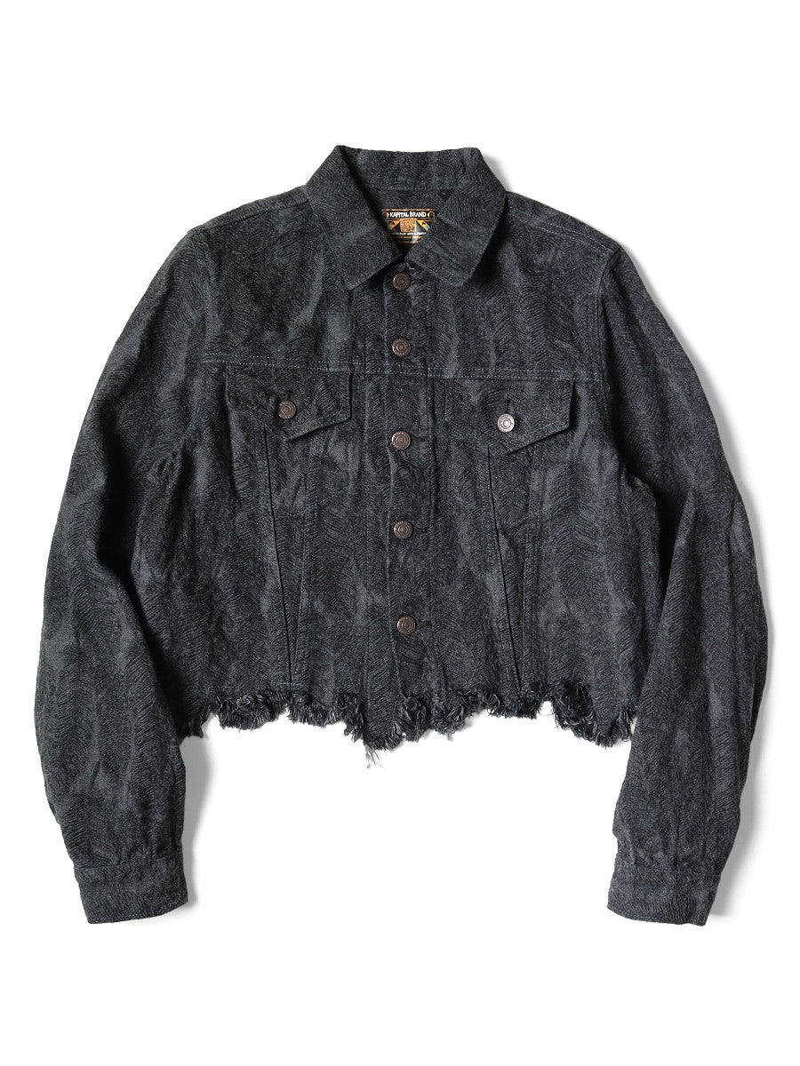 Kapital 12oz MAGPIE Denim 3rd Jacket - Black / Black – Totem Brand Co.