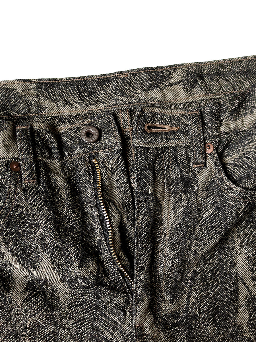 Kapital | 12oz Magpie Denim 5P Okabellbo - BB (Black Black