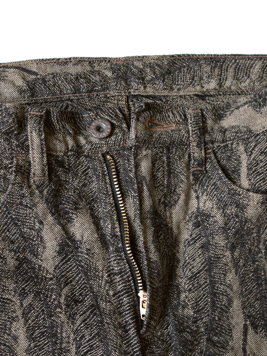 Kapital 12oz MAGPIE Denim 5P APRON-OKABELLBO - Black / Black