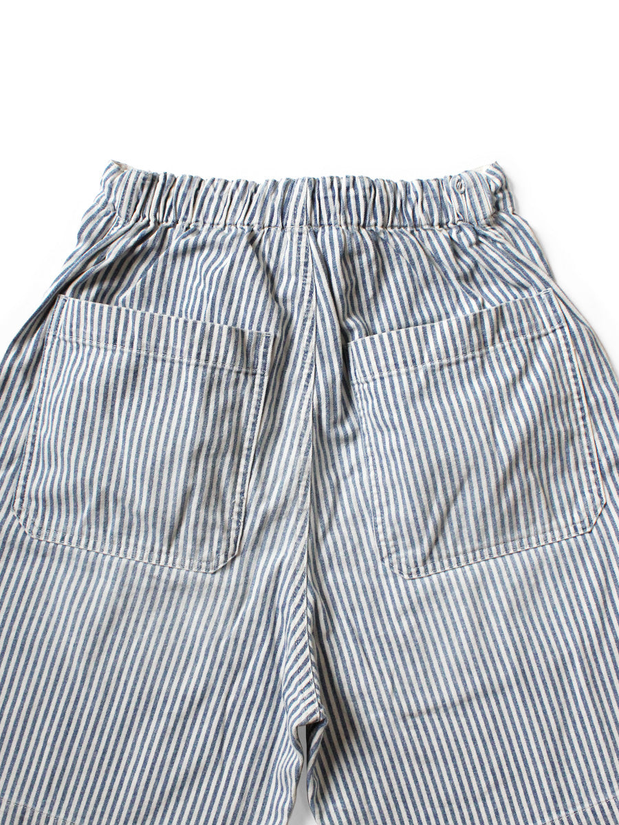 KAPITAL 10oz ヒッコリーWニー イージーショーツ Kapital 10oz Hickoree W-Knee EASY Short Pants - Hickoree – Totem