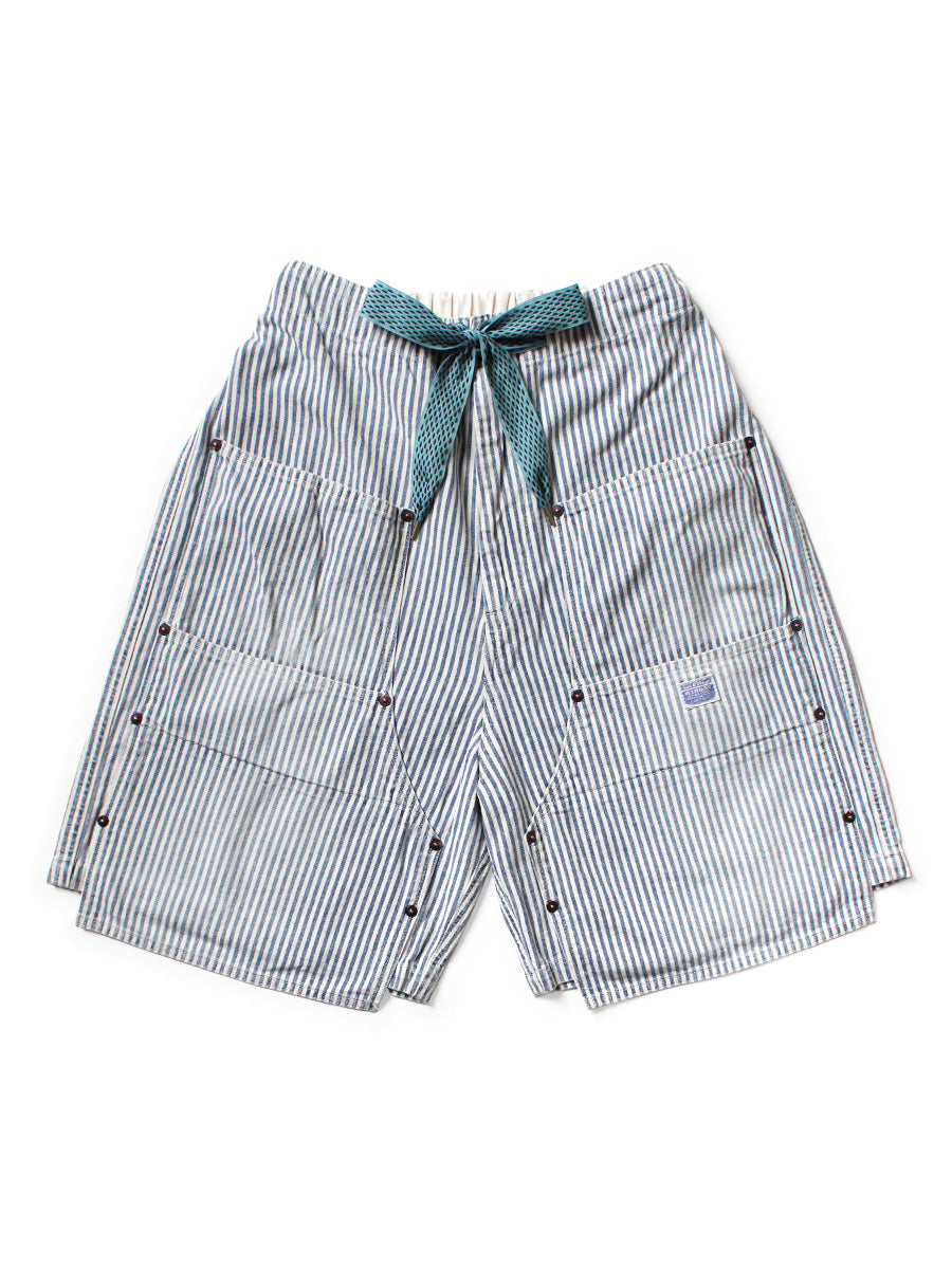 Kapital 10oz Hickoree W-Knee EASY Short Pants - Hickoree – Totem