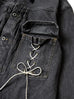 Kapital 14oz Black Denim Lace-Up 2nd Jacket