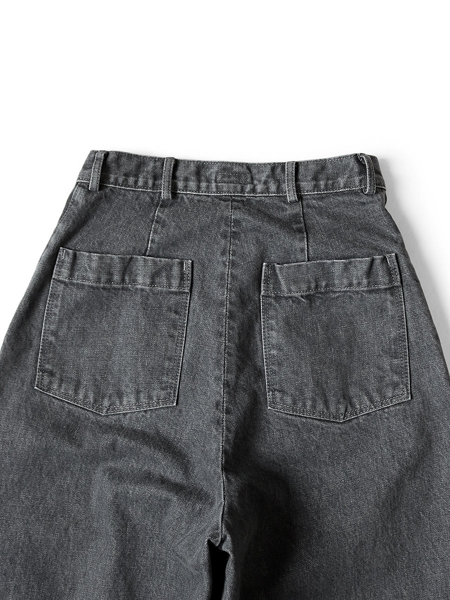 Kapital 14oz Black Denim Boogie Day Buggy Pants – Totem