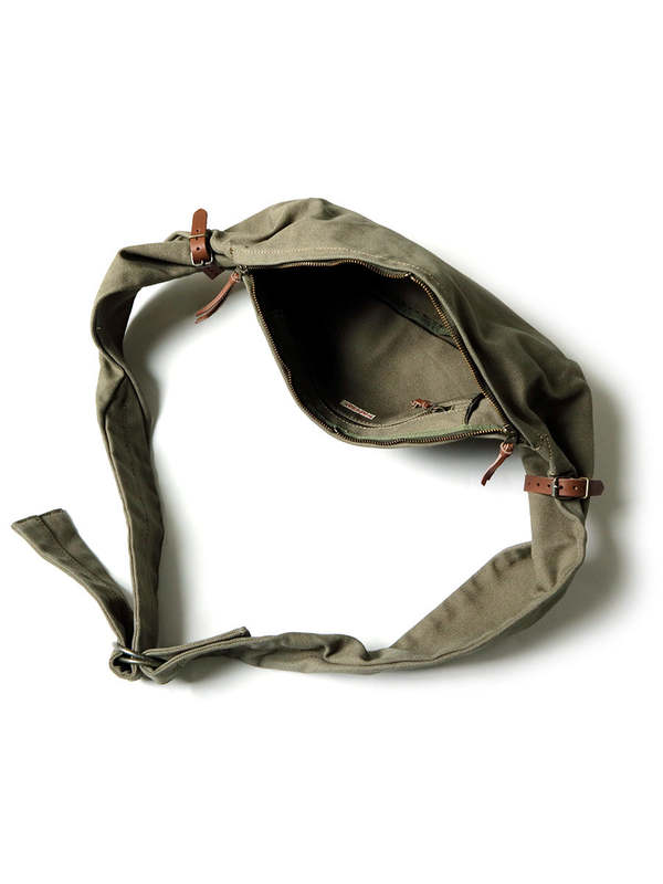 Kapital #6 Canvas SNUFKIN Bag - Khaki – Totem Brand Co.