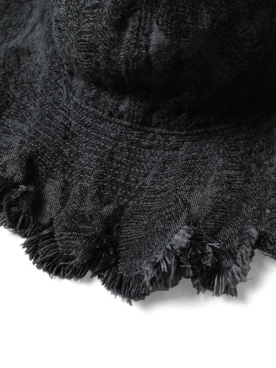 Kapital 12oz MAGPIE Denim RADIO Tulip Hat - Black / Black – Totem